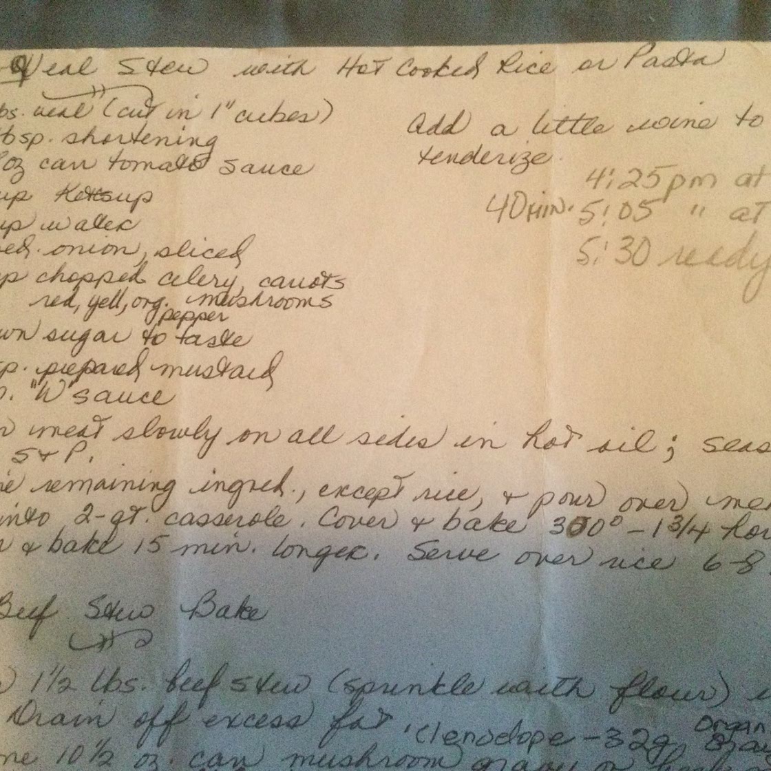 The Infamous Veal Stew