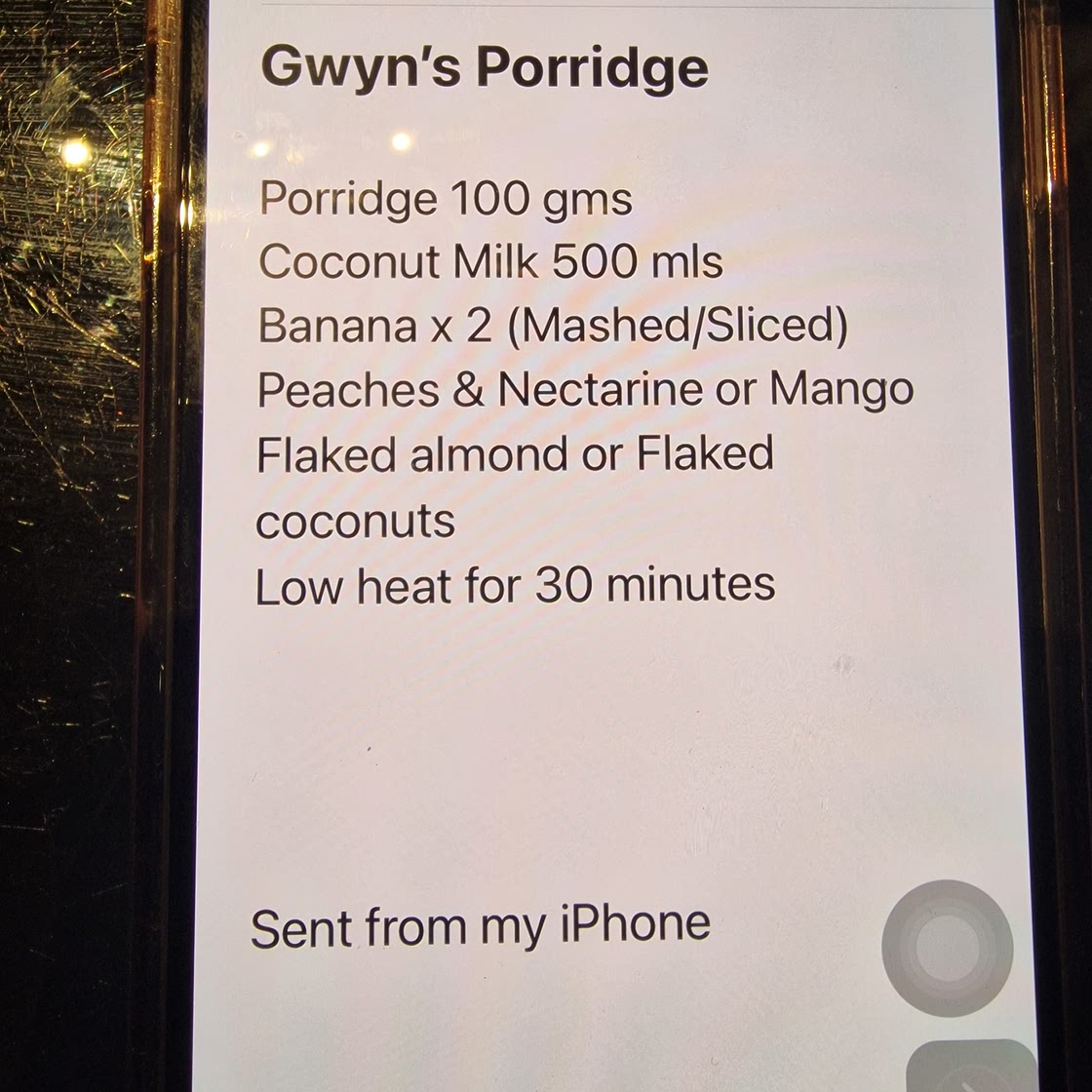 Gwyn's Porridge