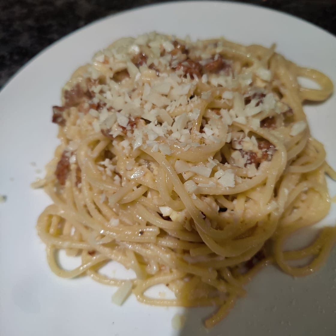 Carbonara with chicken