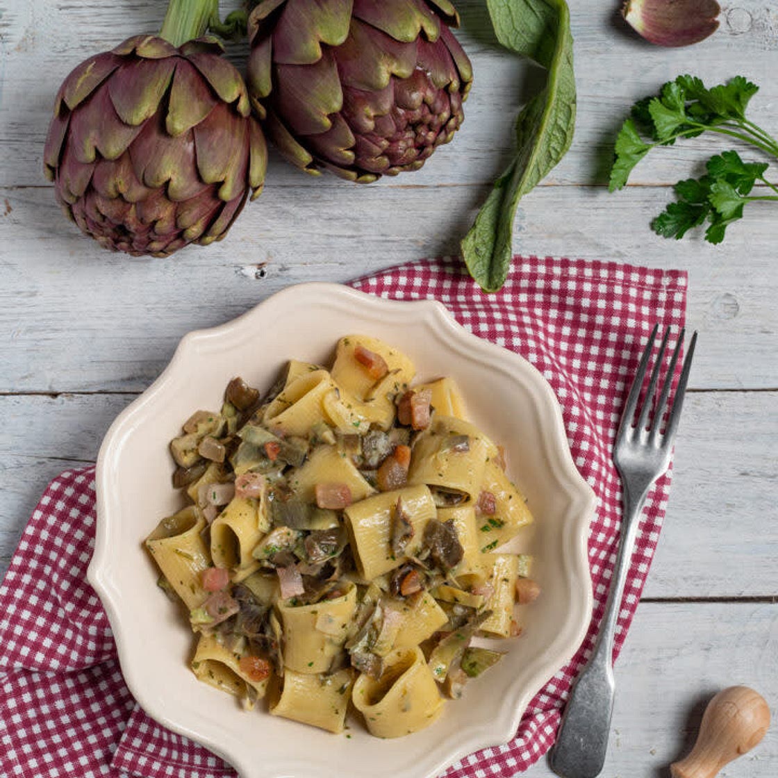 Pasta con carciofi