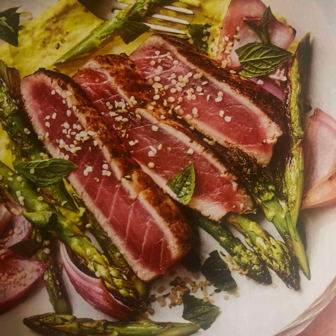 Tuna Steaks with Turmeric Dressing