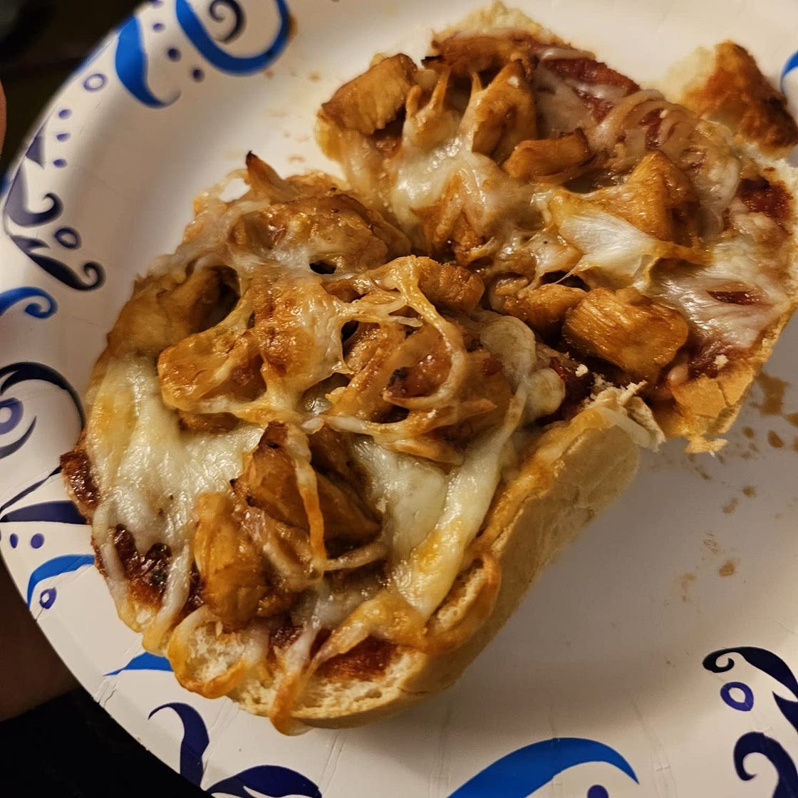 BBQ Chicken French Bread Pizza