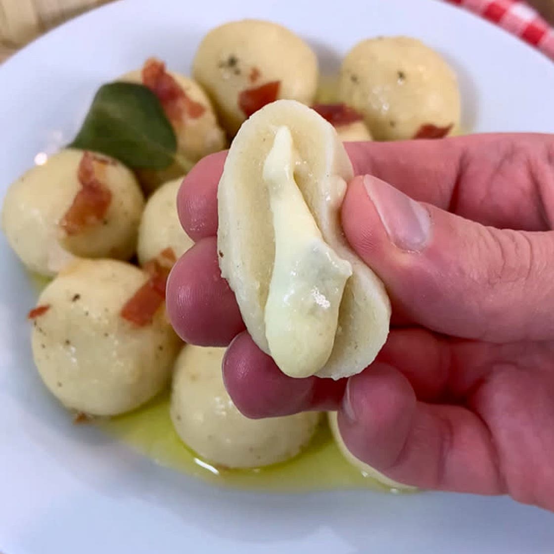 CHEESE STUFFED GNOCCHI
