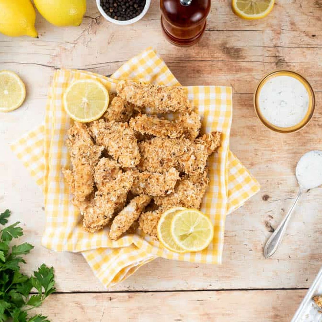 Lemon Pepper Baked Chicken Tenders
