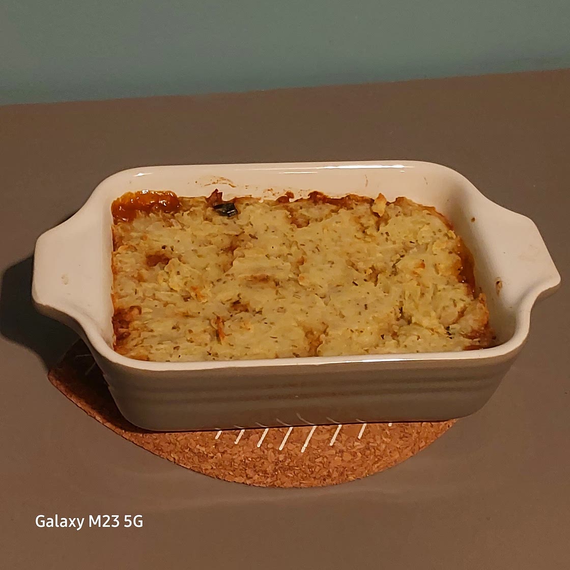 Single serve vegan Shepard's pie