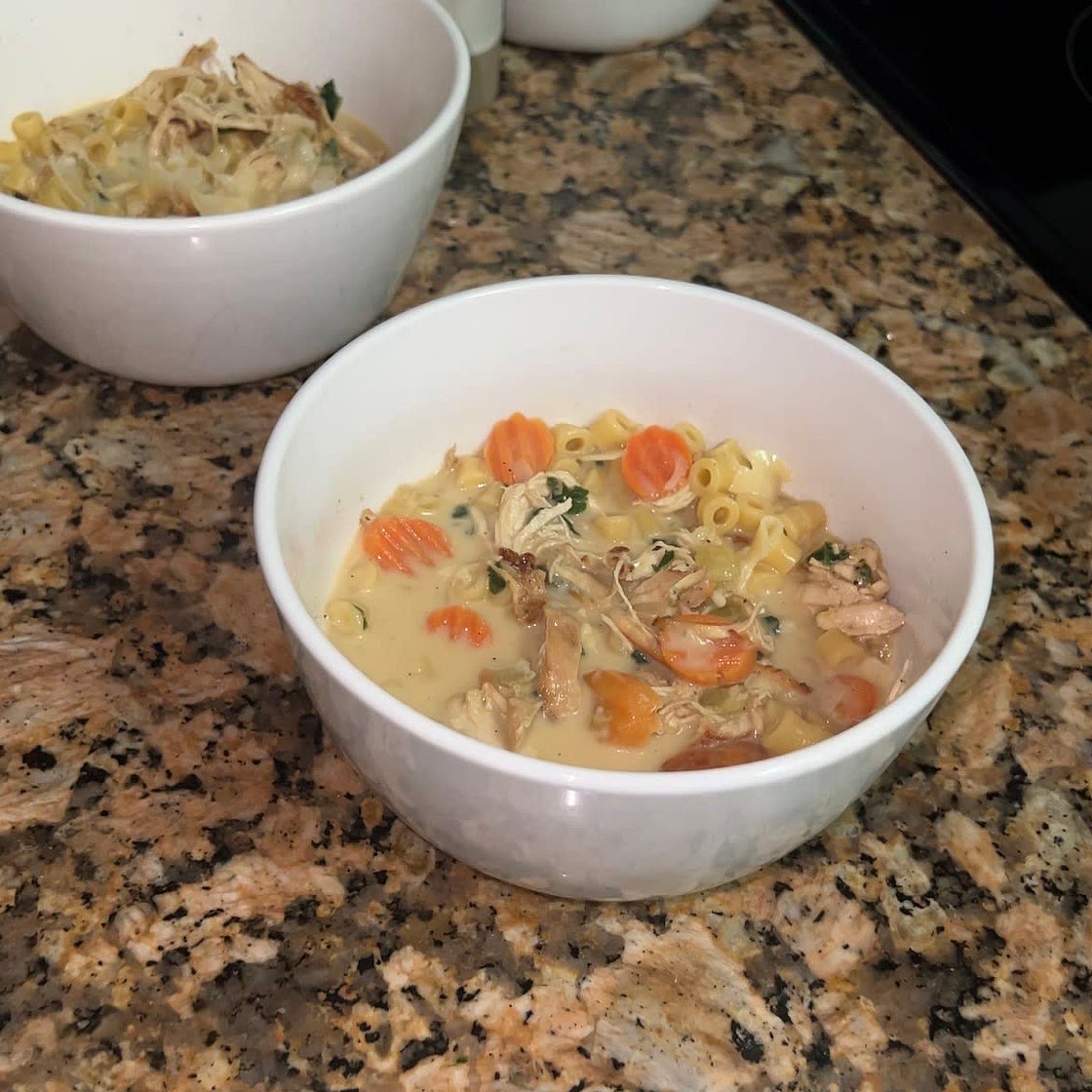 Creamy Chicken Noodle Soup 