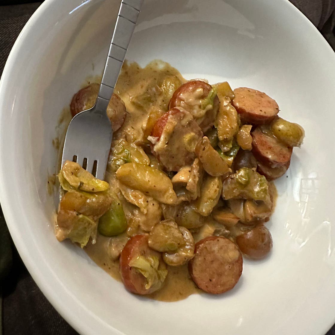 Kielbasa skillet dinner 