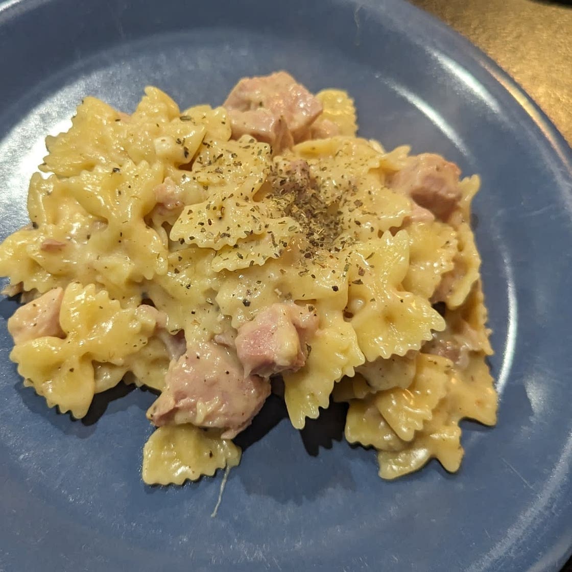 One Pot Ham and Cheese Pasta