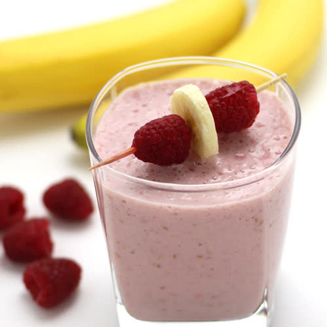 Raspberry banana smoothie