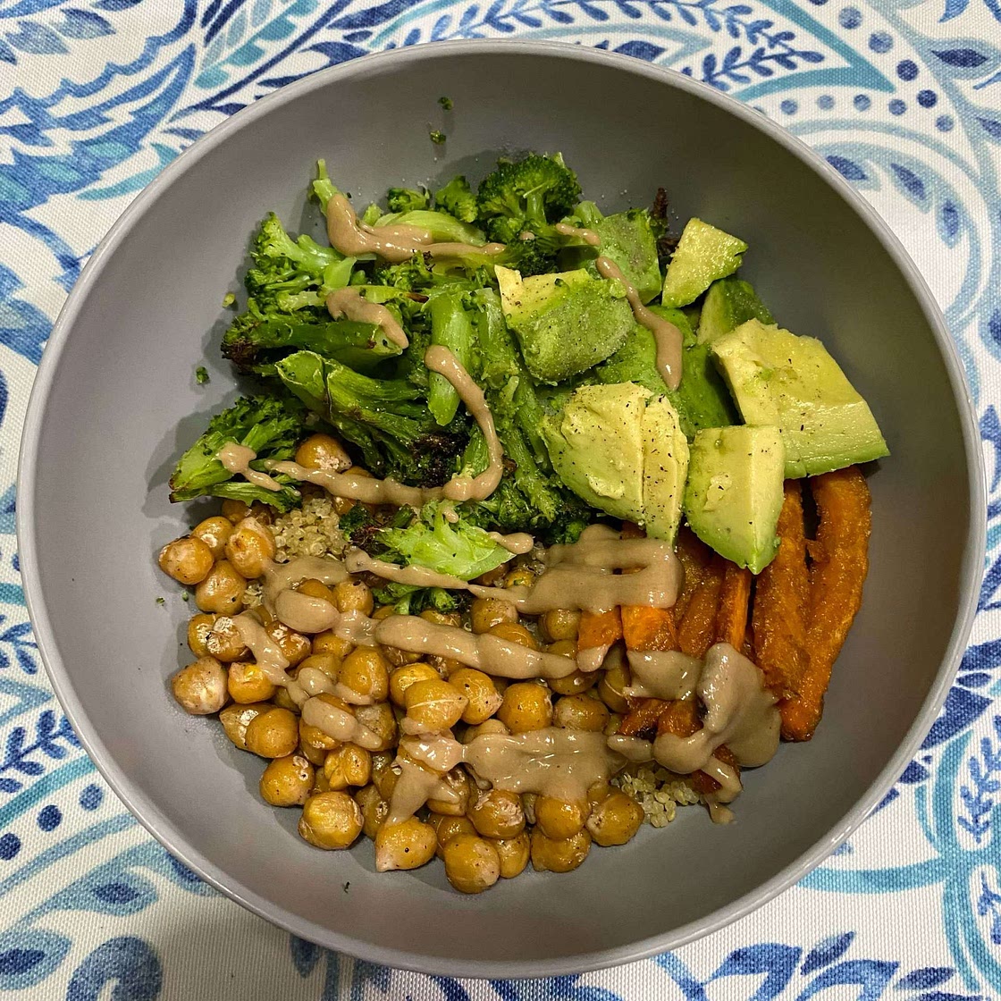 Sweet Potato Chickpea Buddha Bowl