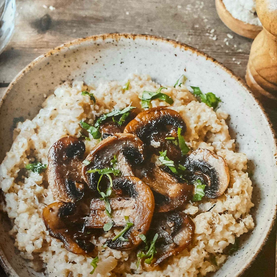 Risotto de boulgour aux champignons