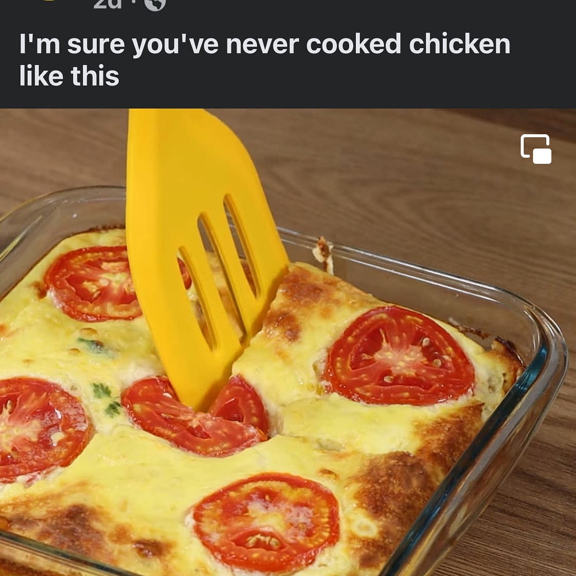Baked chicken & herbed cheese 