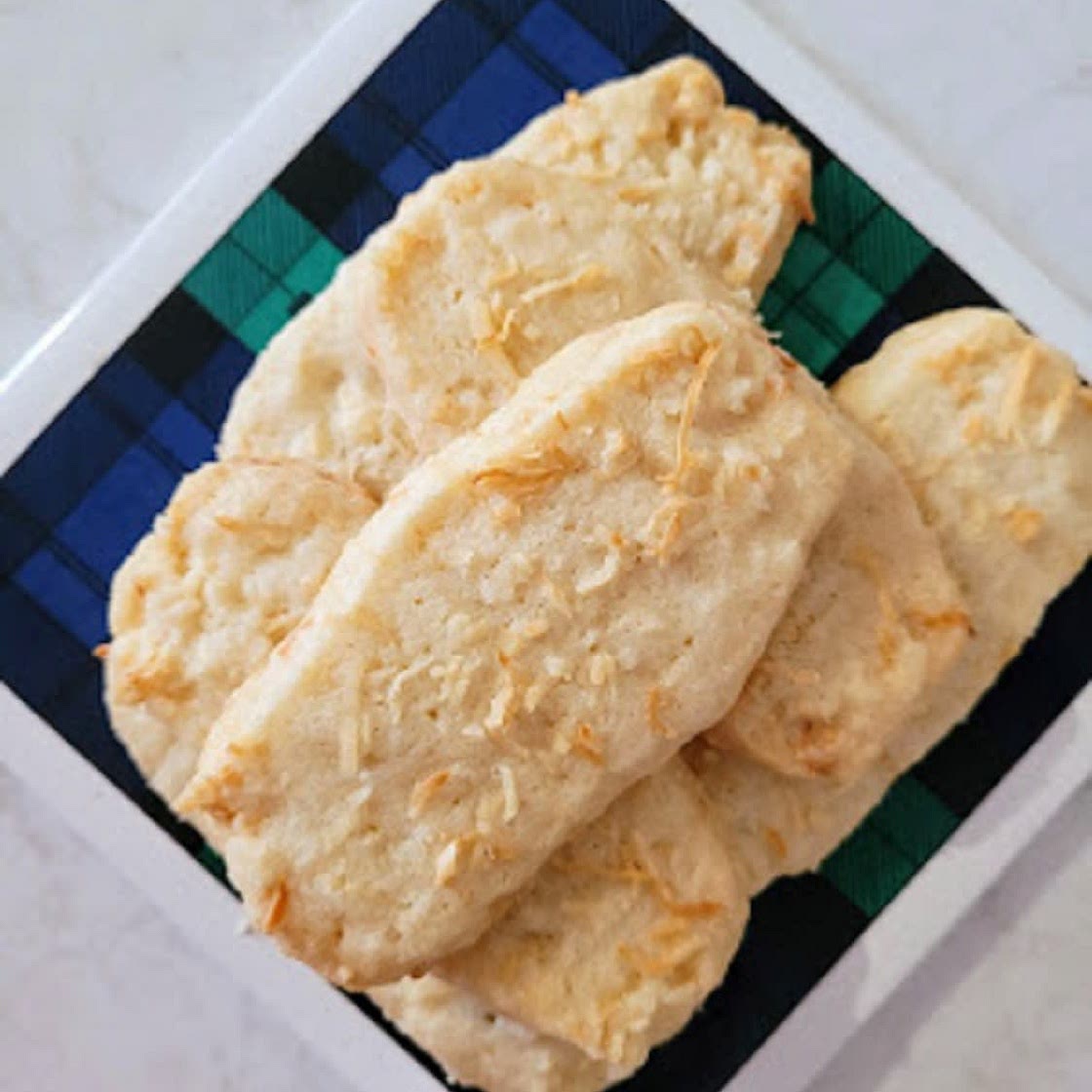 Slice and Bake Coconut Shortbread