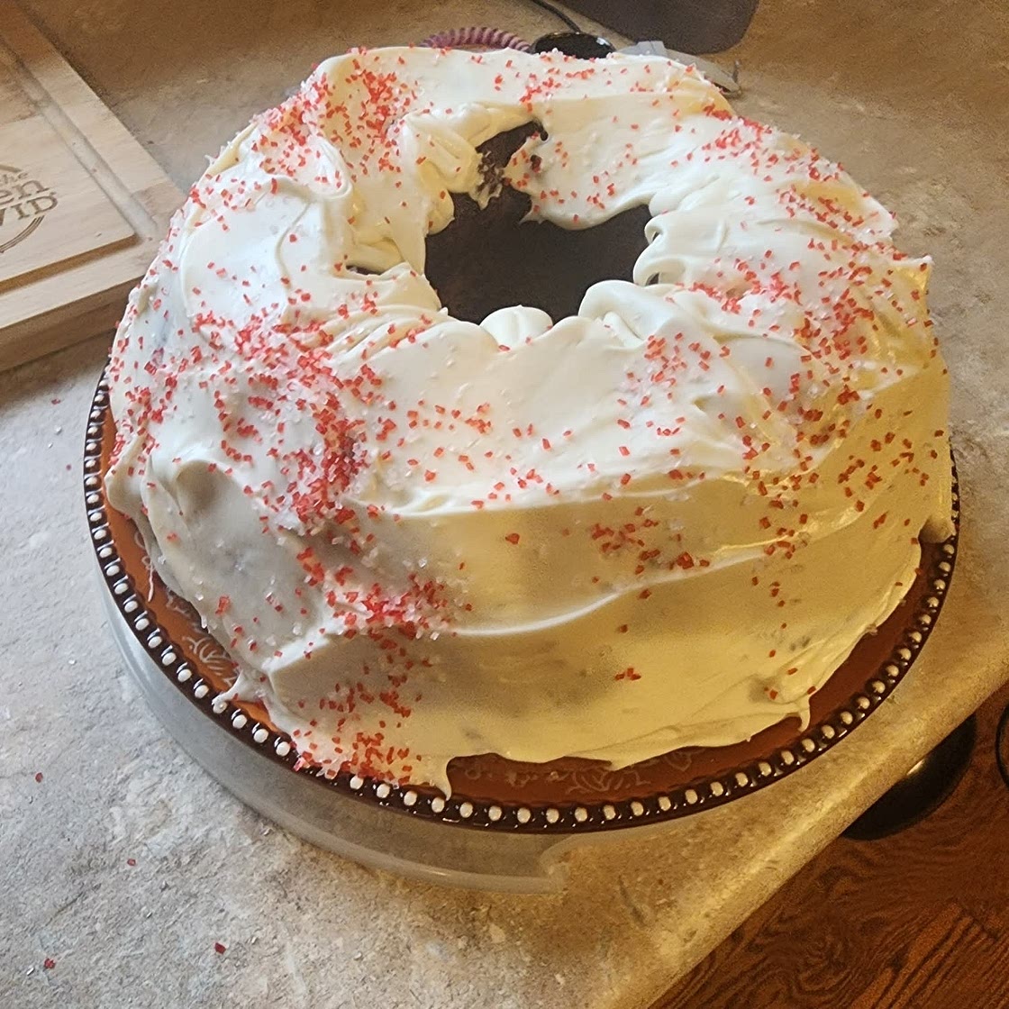 Red Velvet Cream Cheese Bundt Cake
