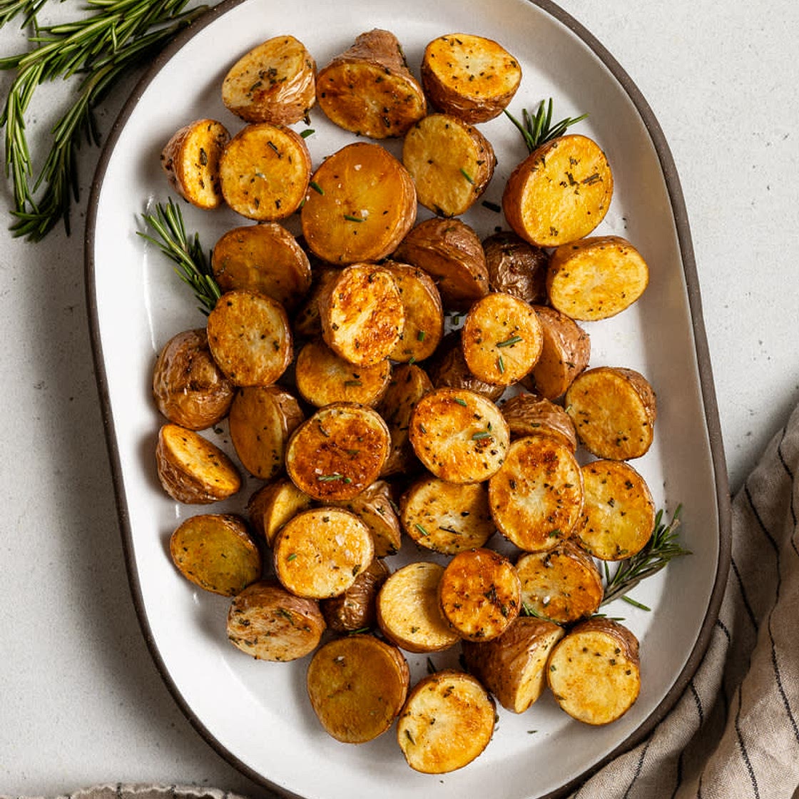 Crispy Oven-Roasted Red Mini Potatoes with Rosemary