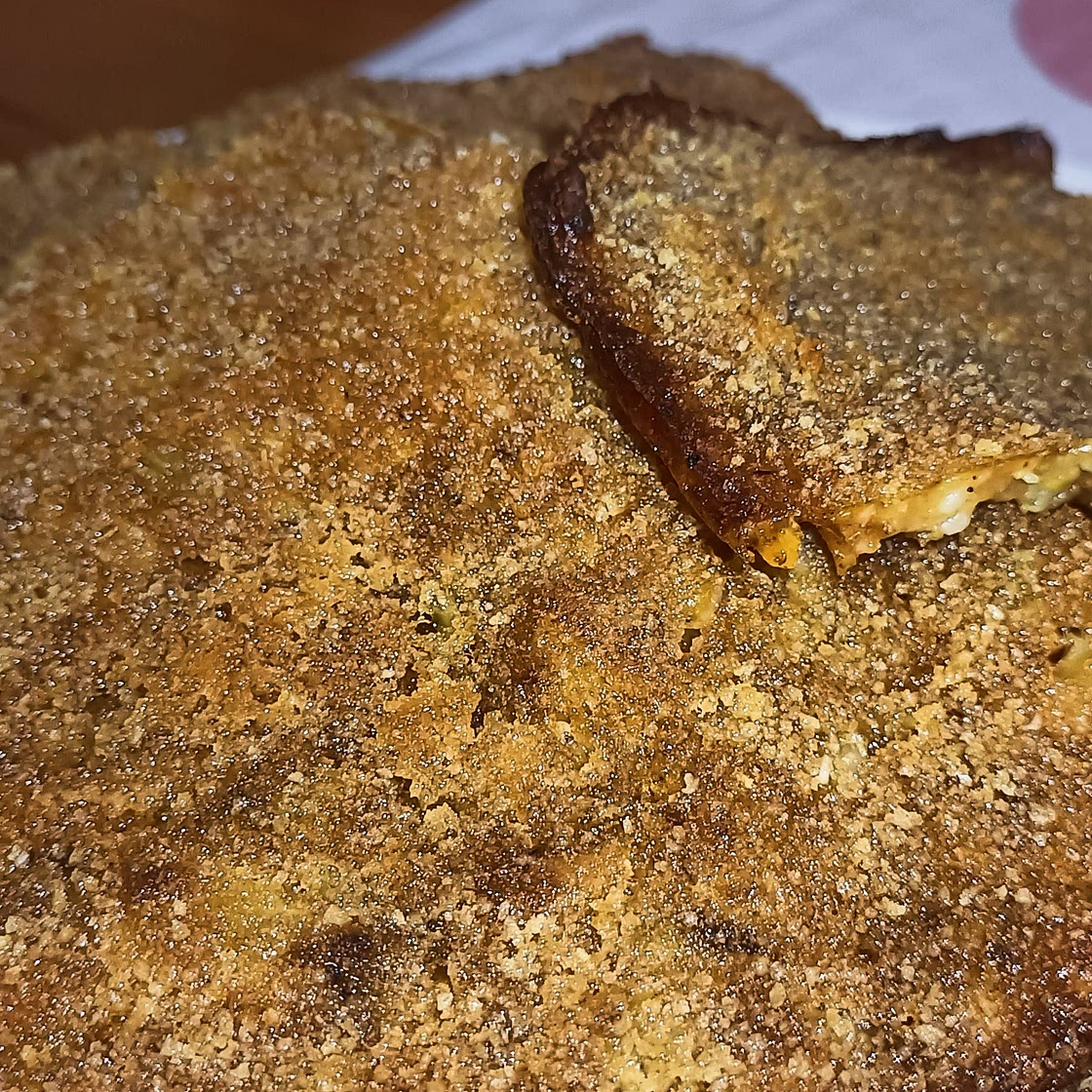 Schiacciata col gambo di broccolo