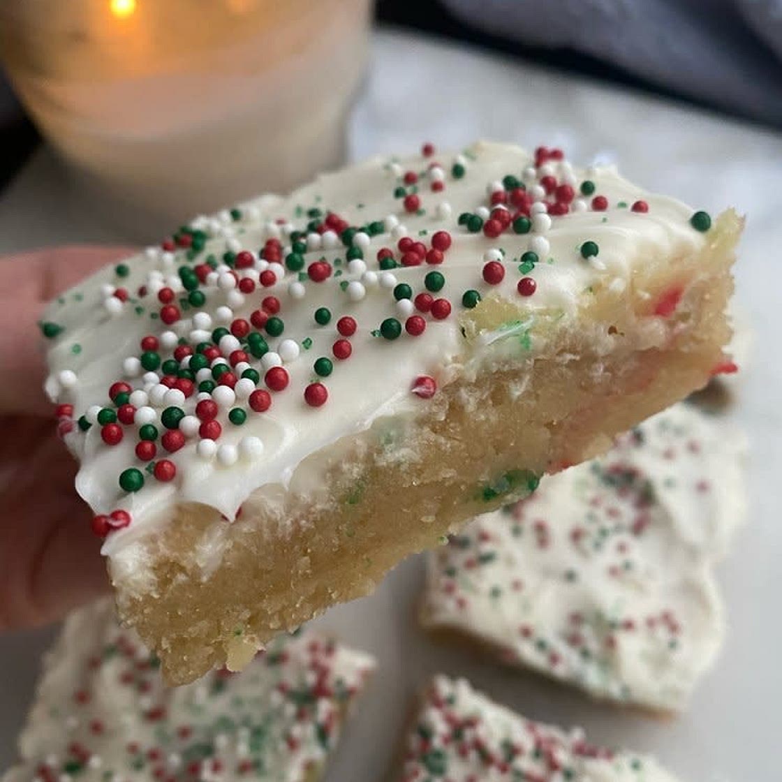 Vegan & Gluten-Free Sugar Cookie Bars