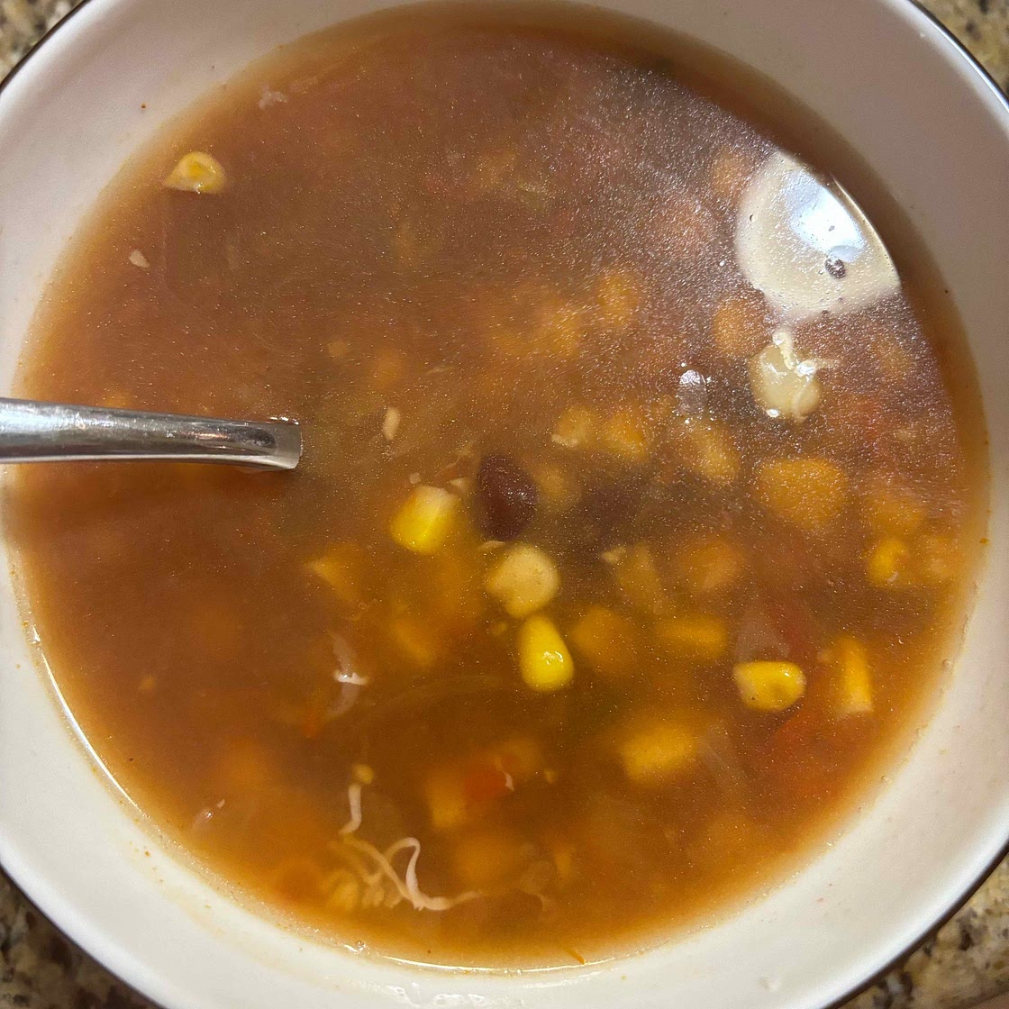 Slow Cooker Chickpea Tortilla Soup (Freezer to Crock Pot)