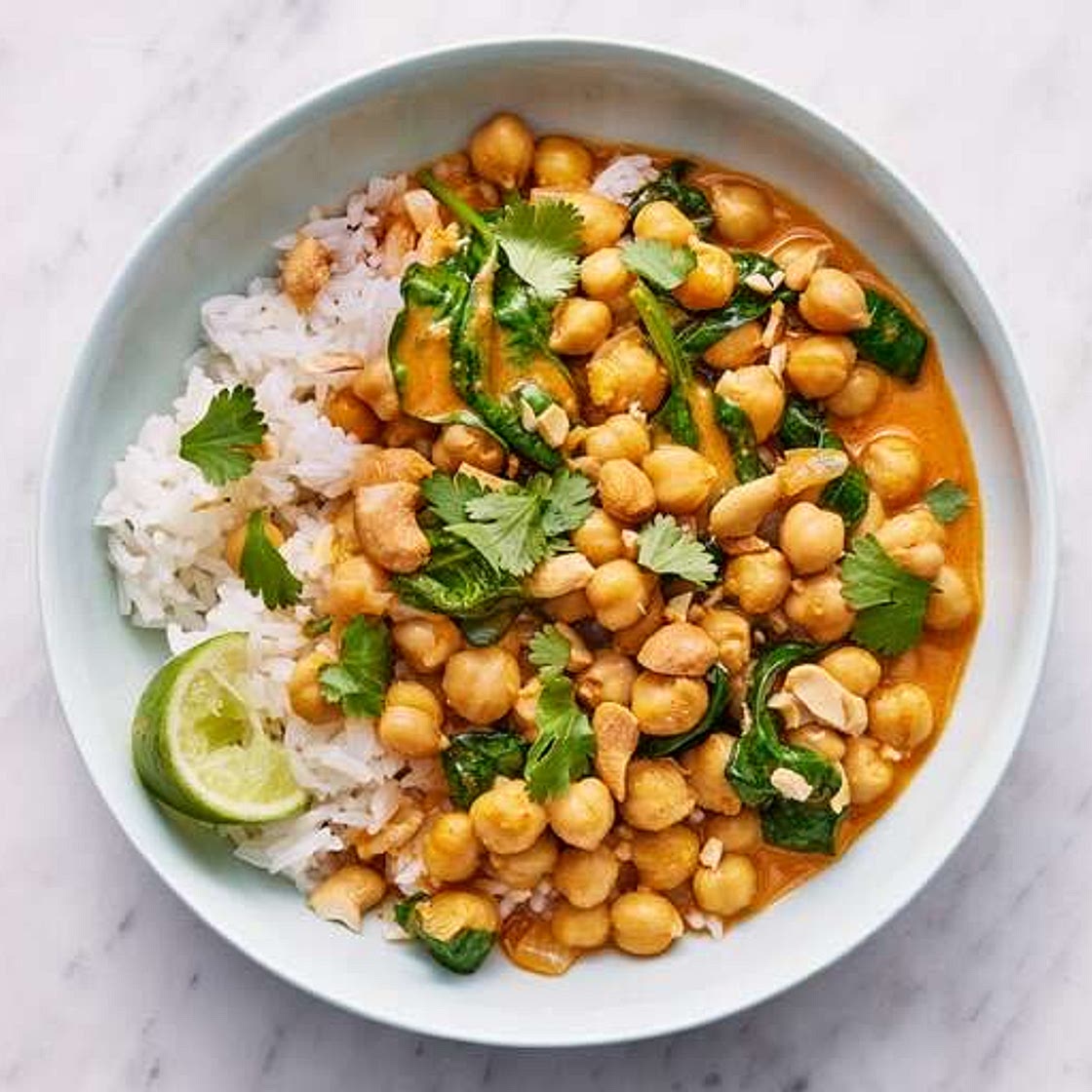 Coconut chickpea curry