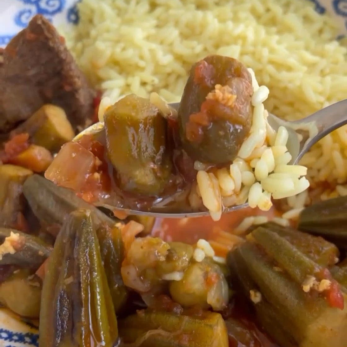 Okra stew