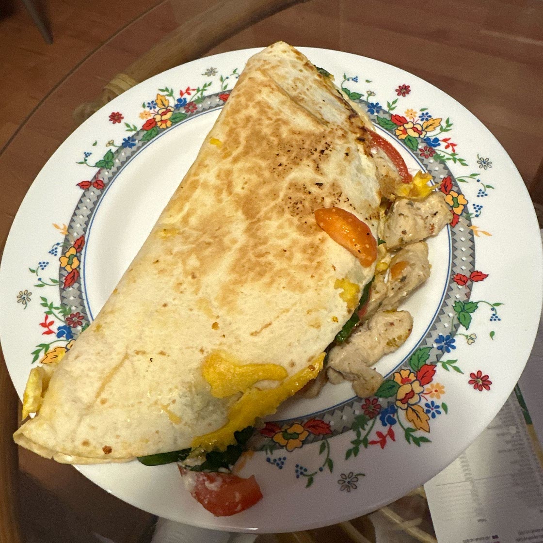 Low Calorie & High Protein Breakfast Wrap by Aussie Fitness