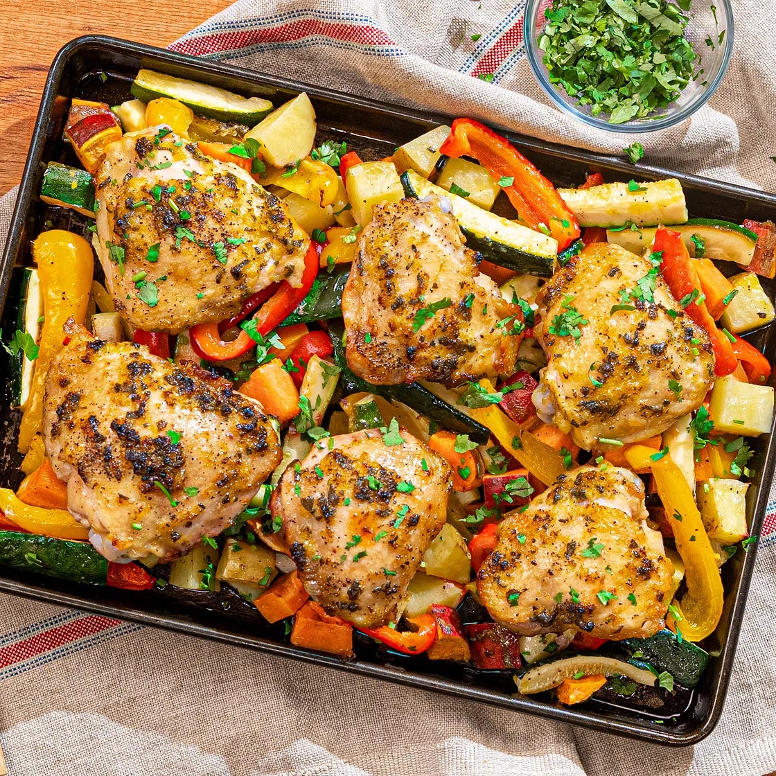 Lemon Herb Chicken with Roasted Vegetables