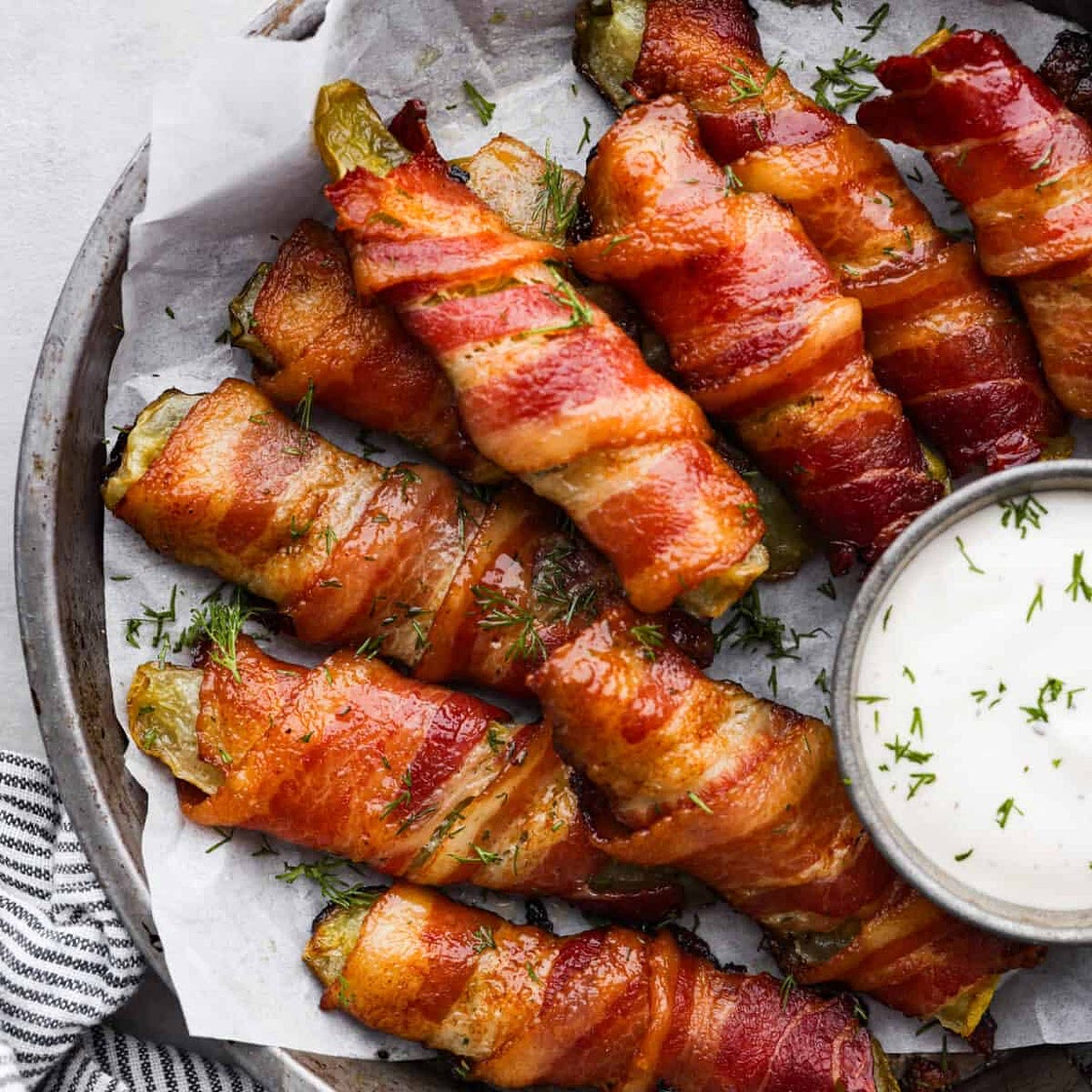 Bacon Wrapped Pickles