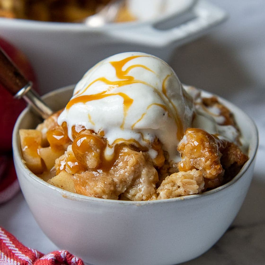 Easy Gluten-Free Apple Crisp with Best Topping