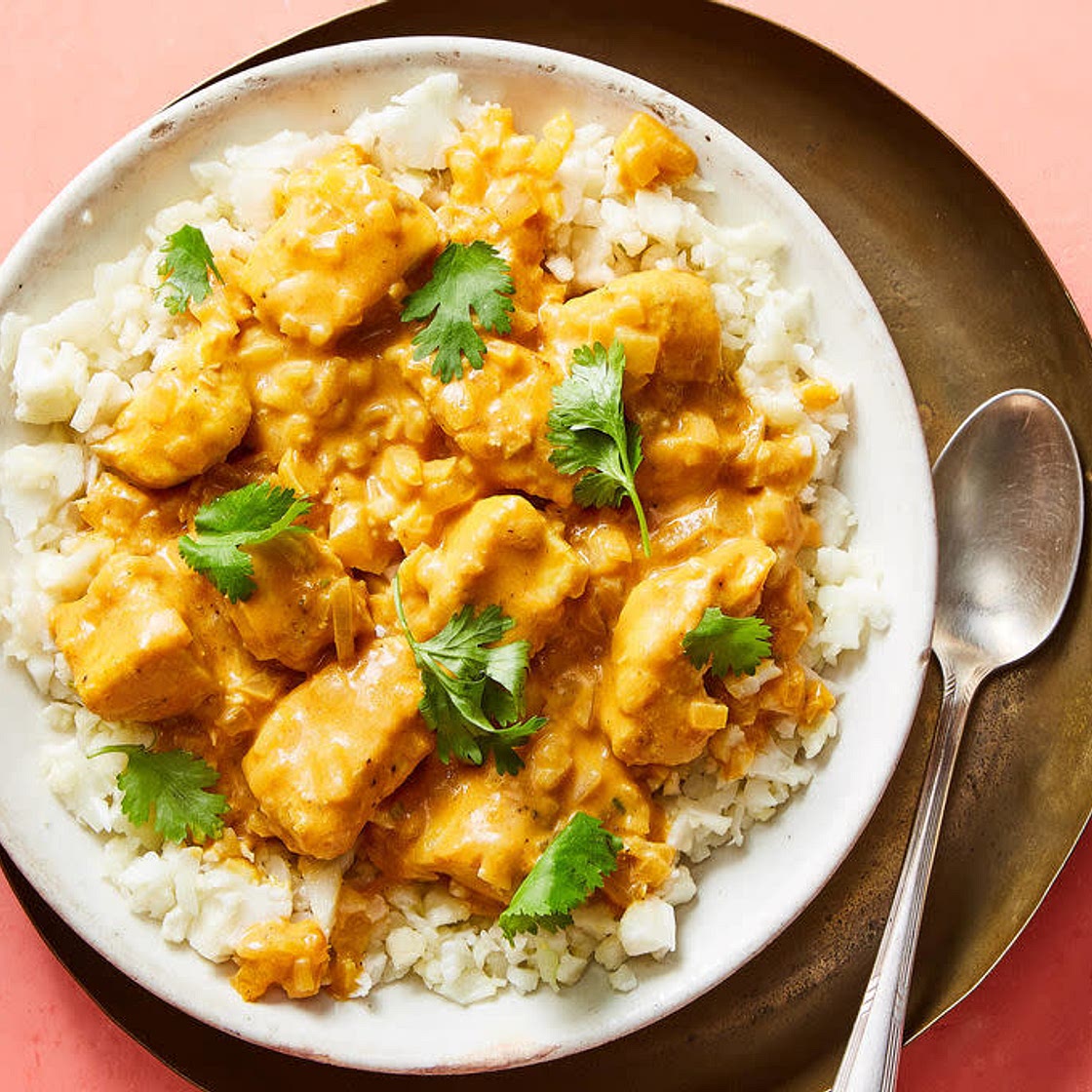 Butter Chicken with Cauliflower Rice