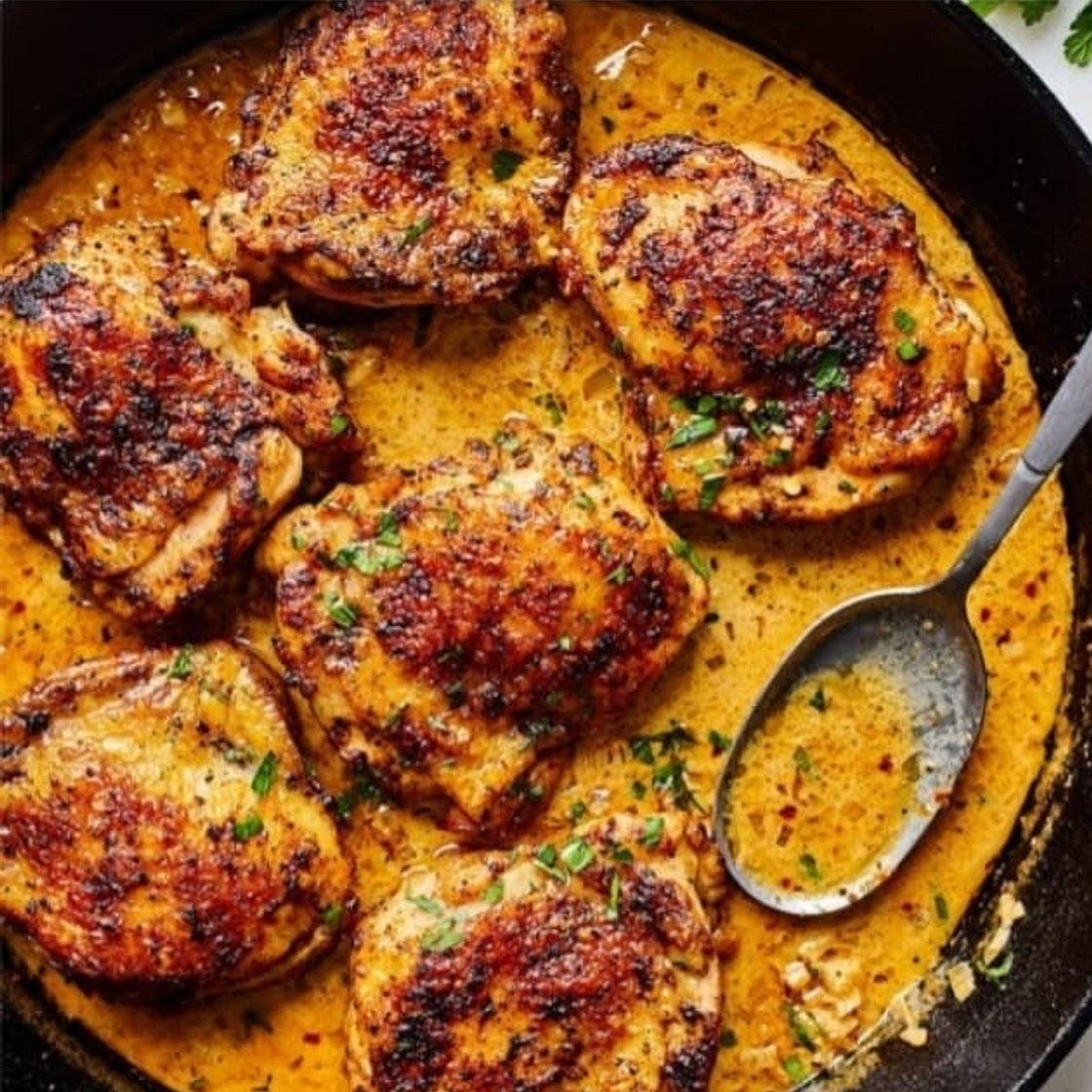 Easy Skillet Chicken Thighs