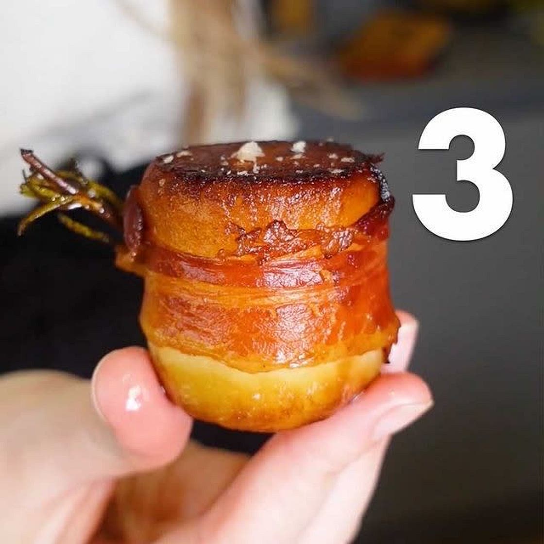 Bacon Wrapped Potato Fondants