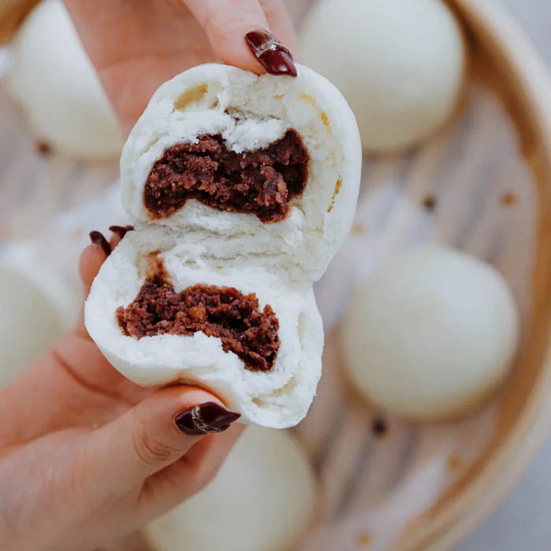 Homemade Red Beans Buns