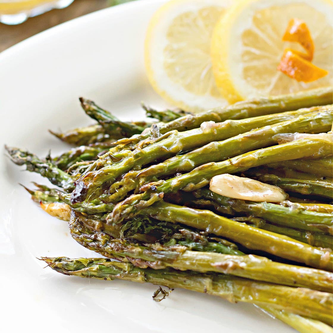 Citrus Roasted Asparagus with Vinaigrette