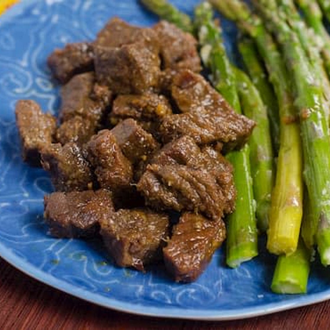 Instant Pot Steak Bites with Honey Garlic Sauce
