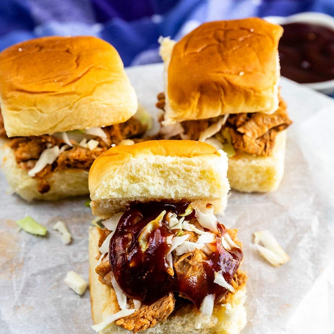 Instant Pot Mini Pulled Pork Sliders