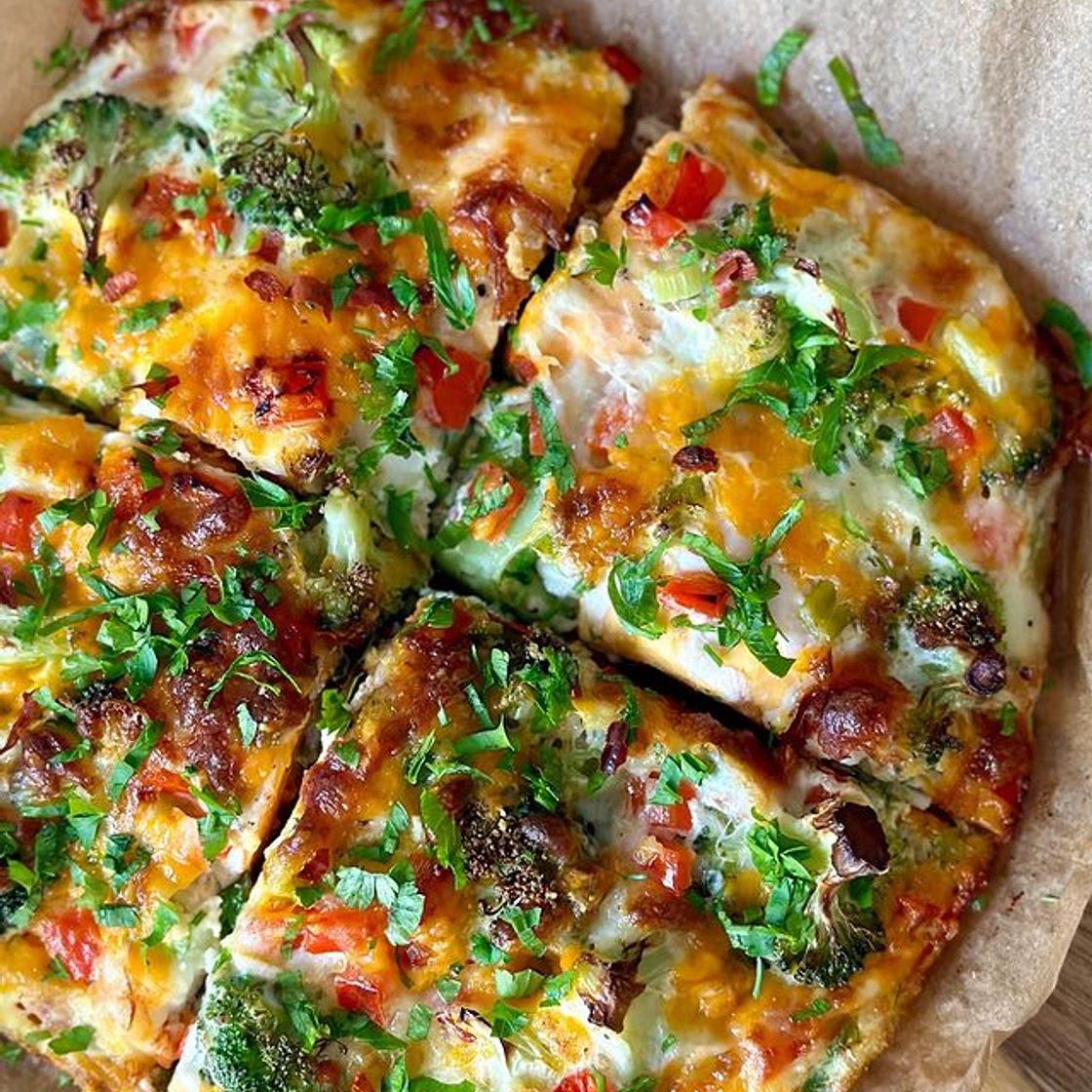 Quick and Easy Air Fryer Frittata 🥦🧀🥚