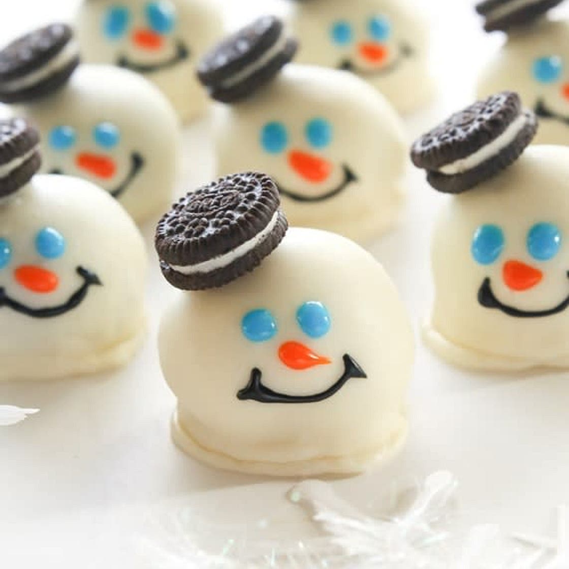 Melted Snowmen Oreo Balls