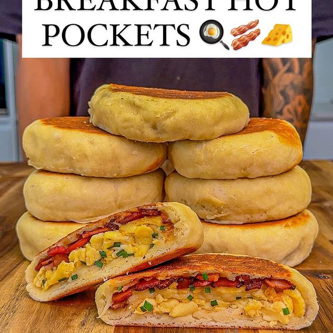 High Protein Breakfast Hot Pockets!🍳🥓