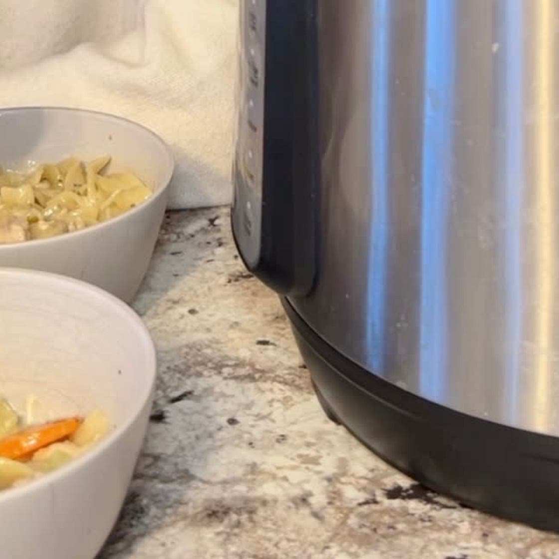 Creamy chicken noodles (IP)