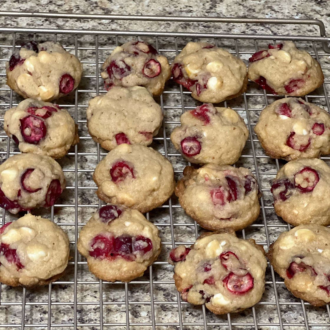 White Chocolate Cranberry Cookies Recipe