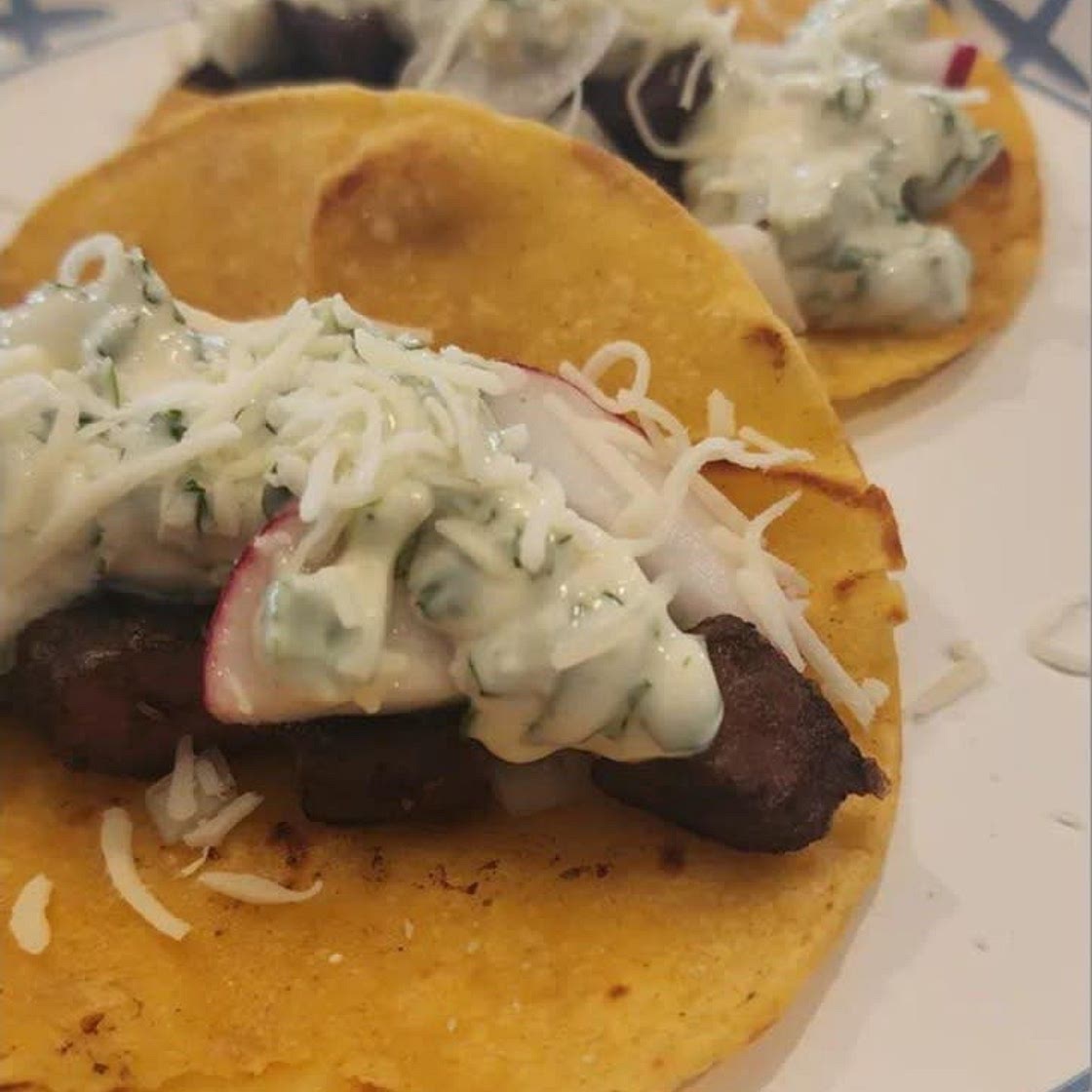 Venison Heart Tacos