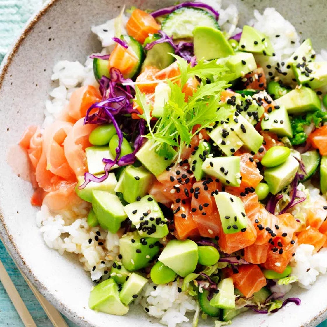 Salmon & Avocado Poke Bowl