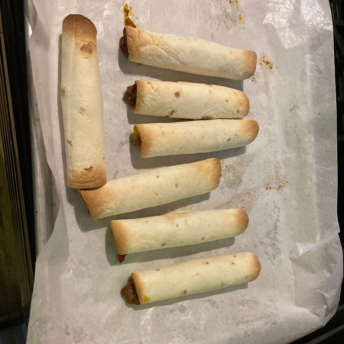 Baked Ground Beef Taquitos