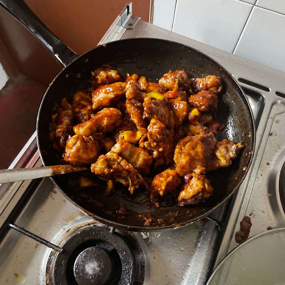 Sweet and Sour Chicken (Without Deep-Frying)