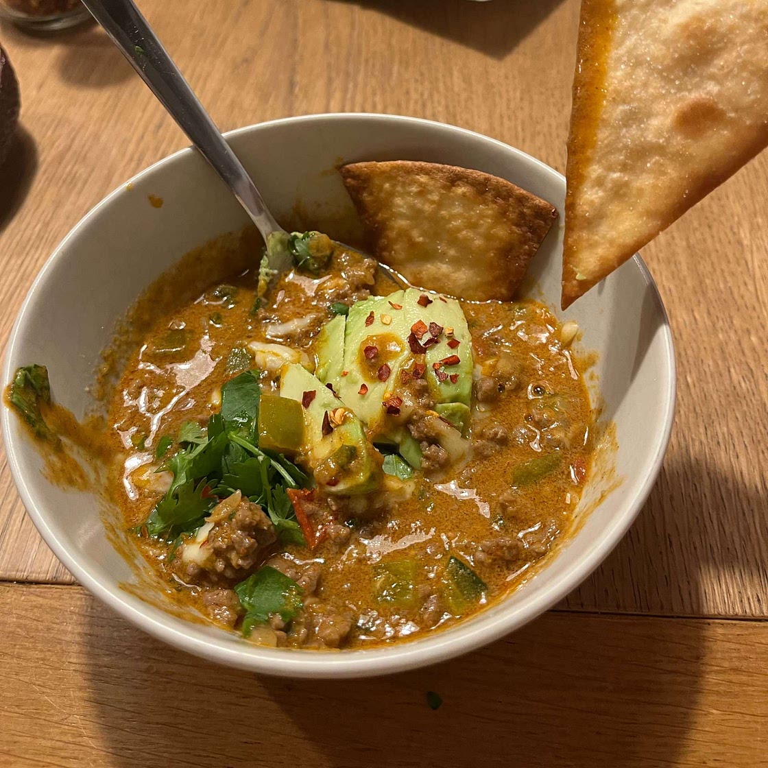 Creamy Taco Soup (Low Carb/Keto)