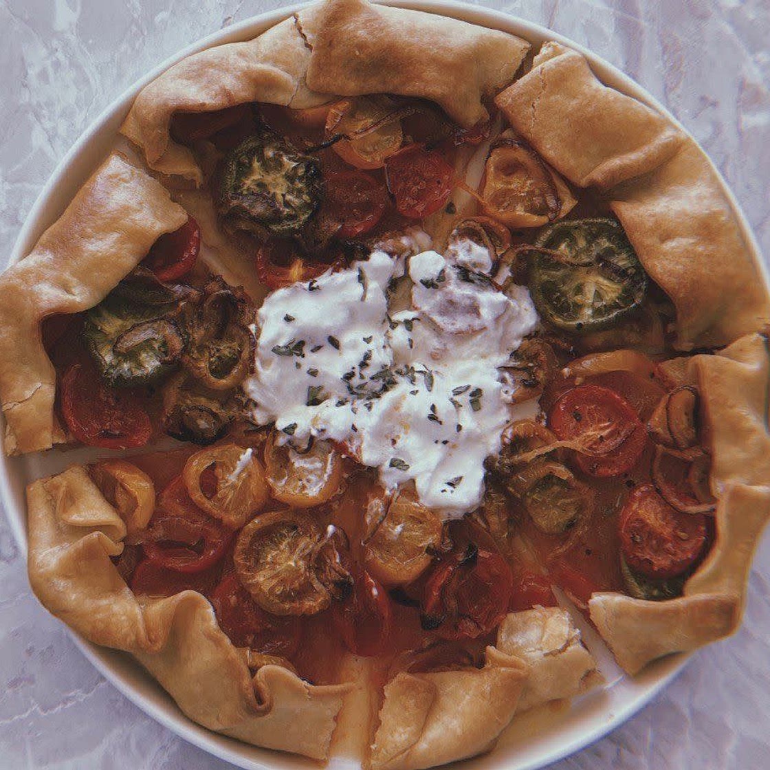 torta salata ai pomodori