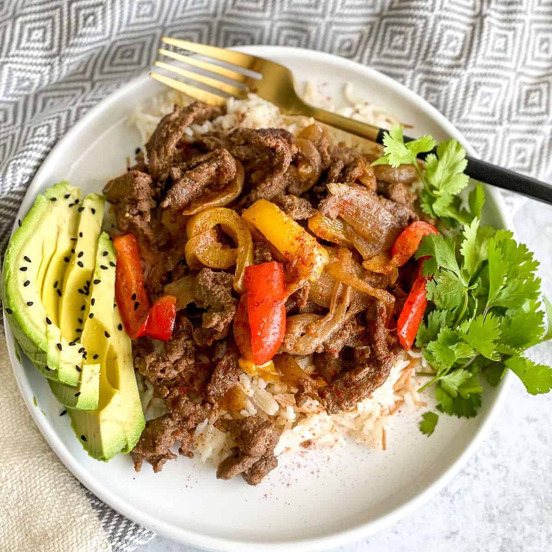 Beef Steak Fajita Bowl