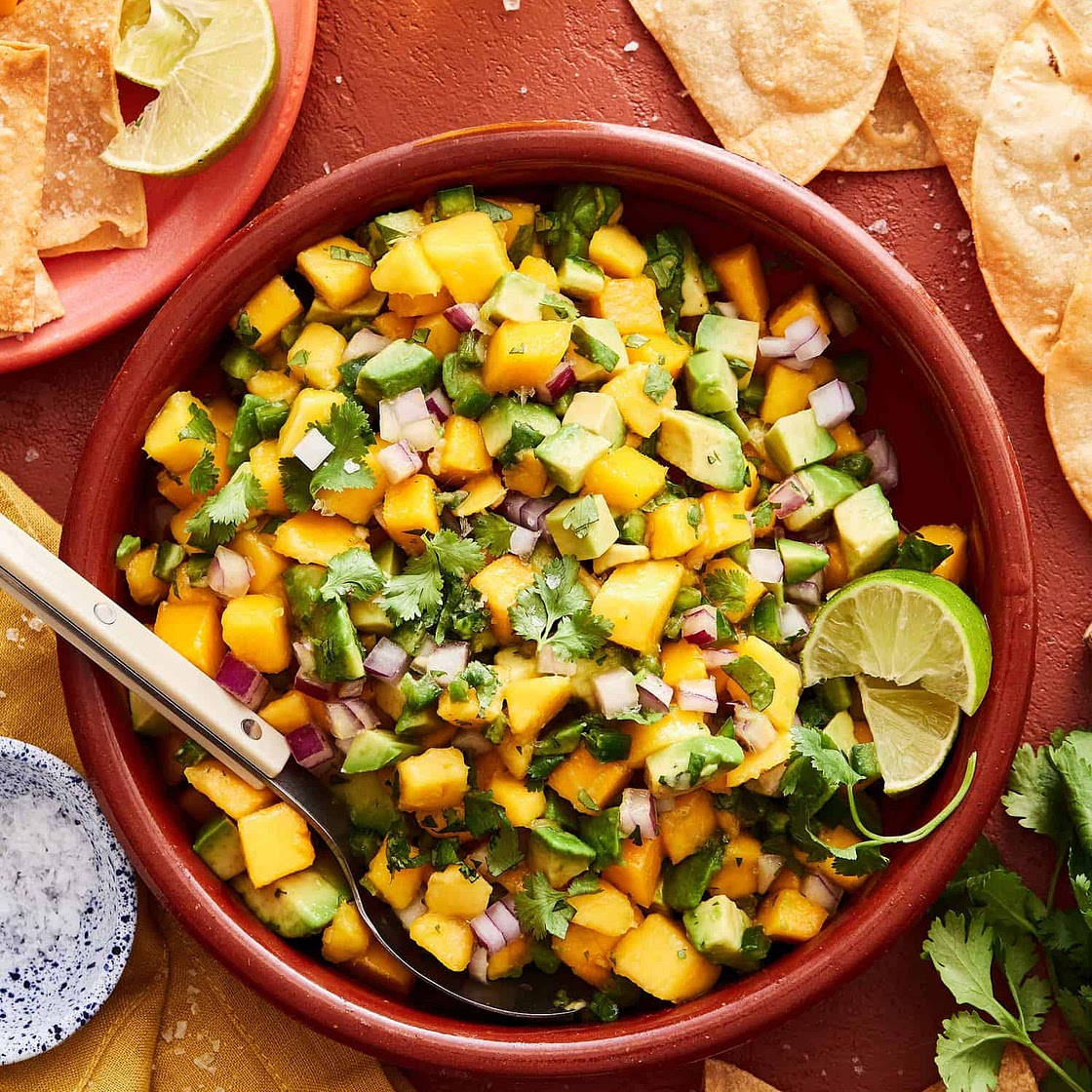 The Best Mango Avocado Salsa