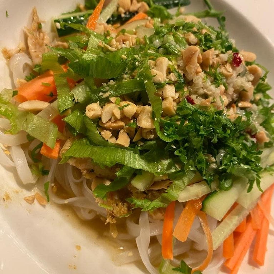 Vietnamese Noodles with Lemongrass Chicken