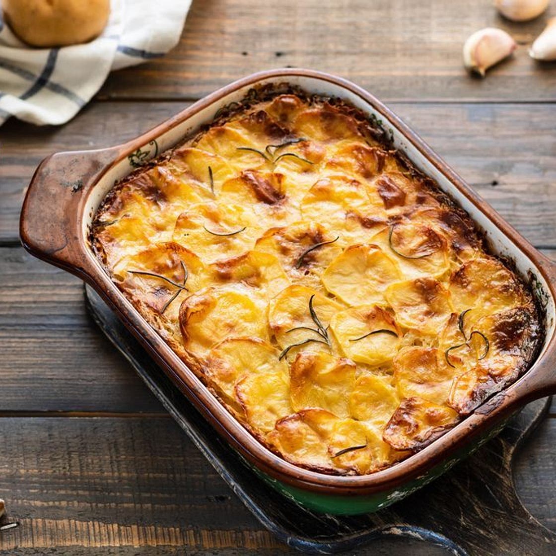 Kalorienarmer Kartoffel-Auflauf